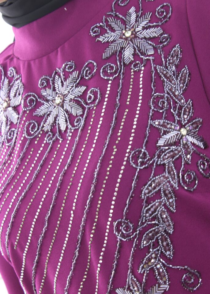 2217 - ASUDE KALEM TAŞLI KREP TESETTÜR ABİYE