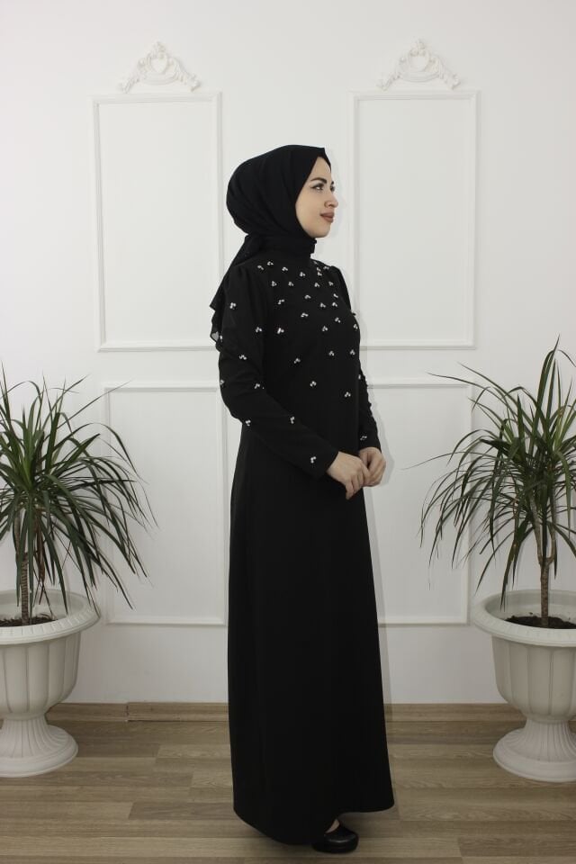 2246 - ÇİĞDEM KALEM TAŞLI KREP TESETTÜR ABİYE