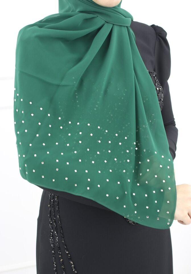 21404 - FERYAL ŞİFON TAŞLI ŞAL