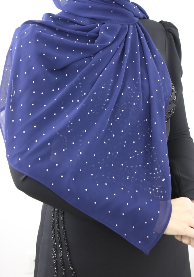 21409 - ÇİSİL ŞİFON TAŞLI ŞAL